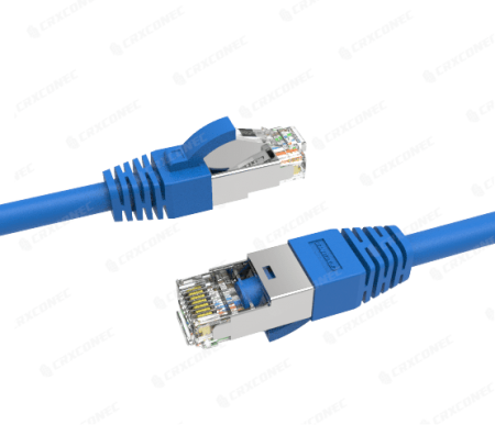 UL 인증 Cat.6A STP 26AWG 패치 코드 PVC 재킷 파란색 1M - UL 인증 Cat.6A 26AWG 패치 코드 블루 색상